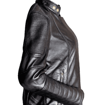 Empowered Queen: A Regal Leather Jacket for Women